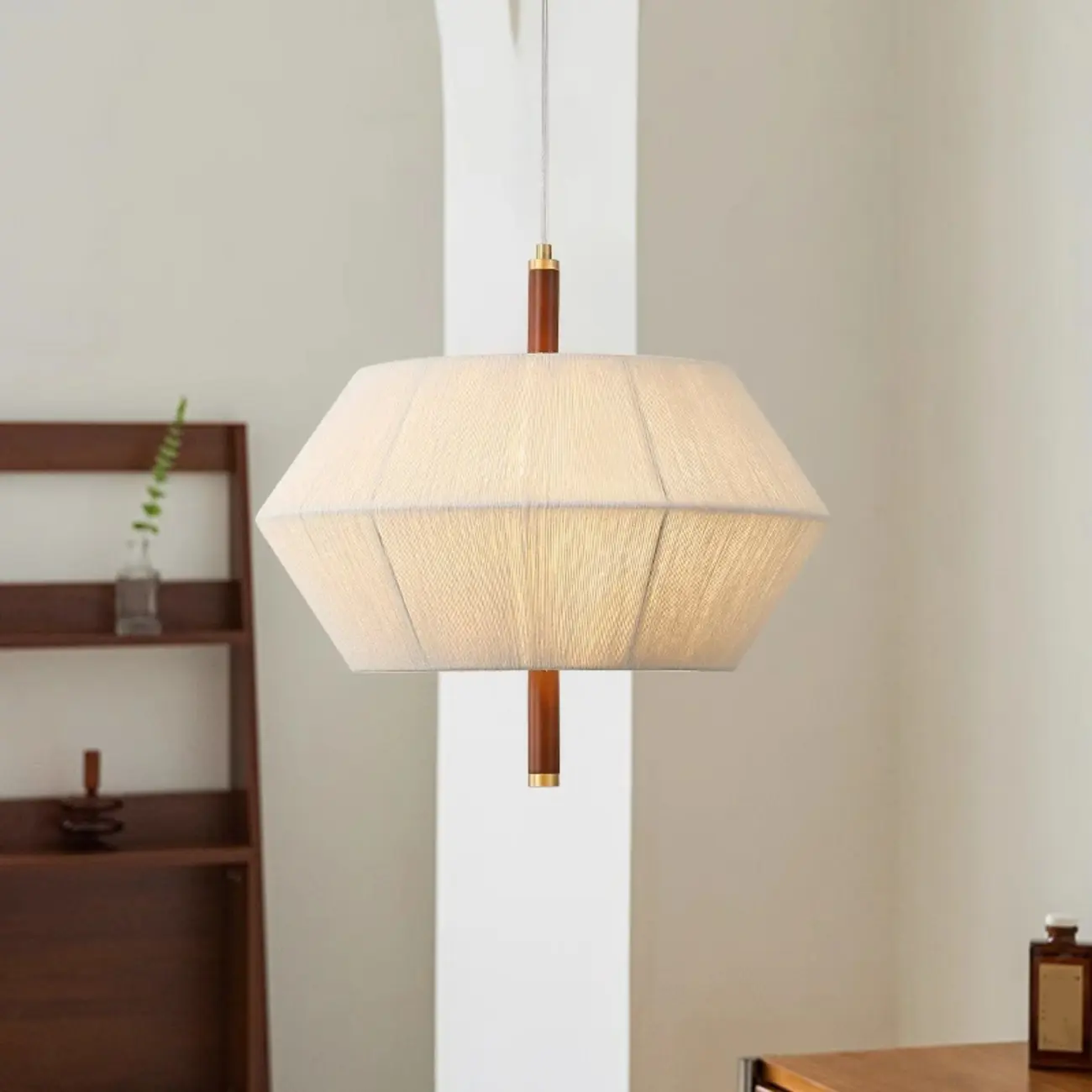 Modern Woven Fabric Dining Room Pendant Light | homeyfad
