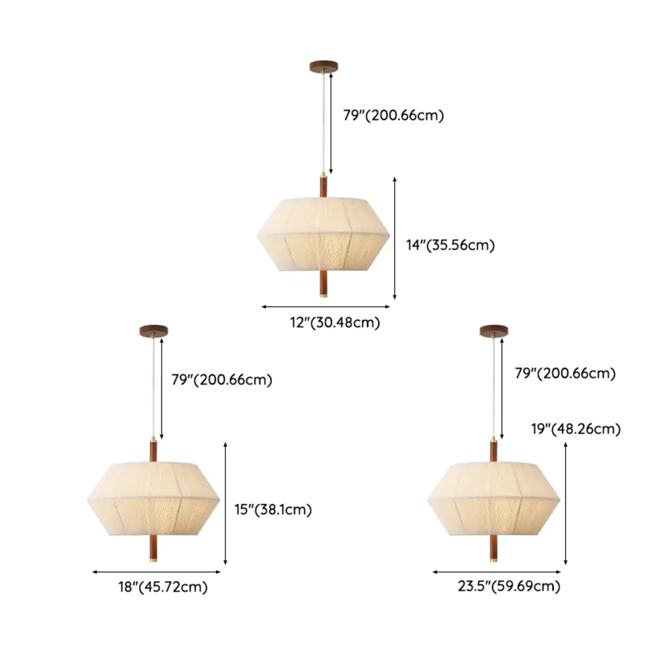 Modern Woven Fabric Dining Room Pendant Light | homeyfad