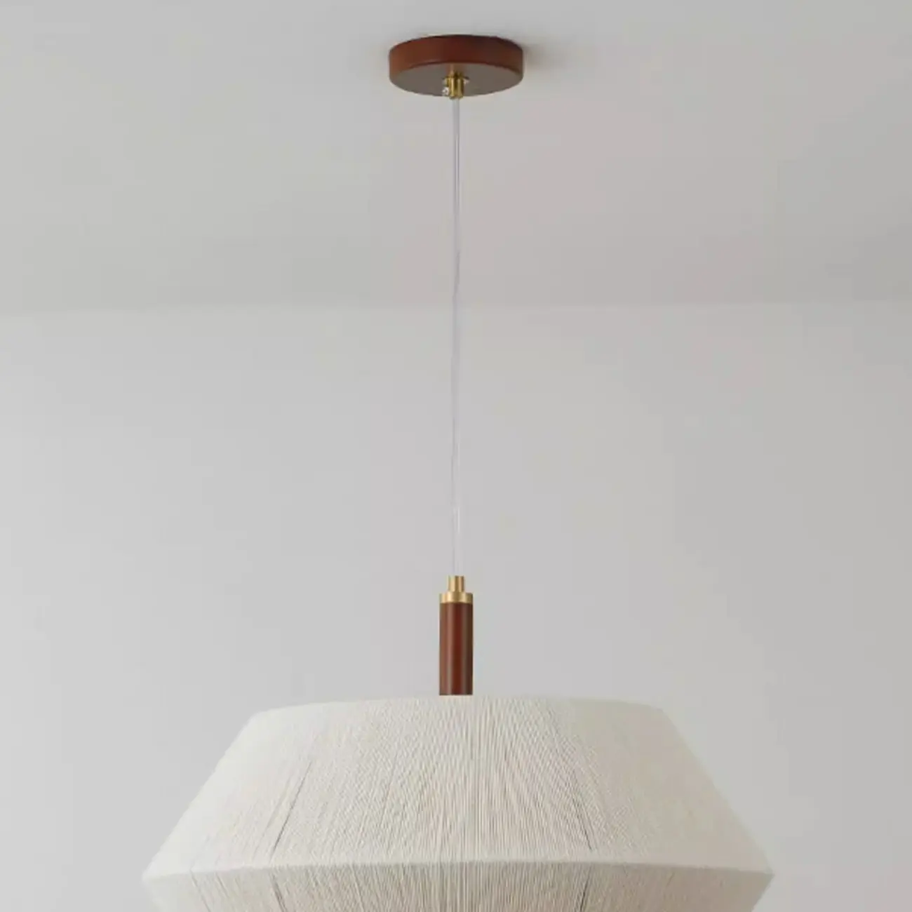 Modern Woven Fabric Dining Room Pendant Light | homeyfad