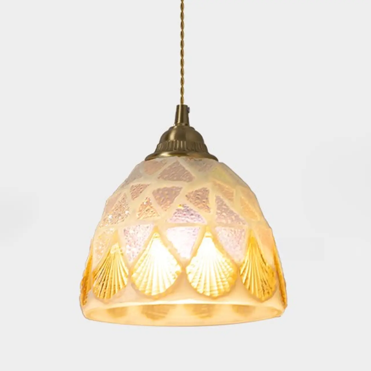 Colorful Glass Pendant Light with Adjustable Cord Image - 10 | homeyfad