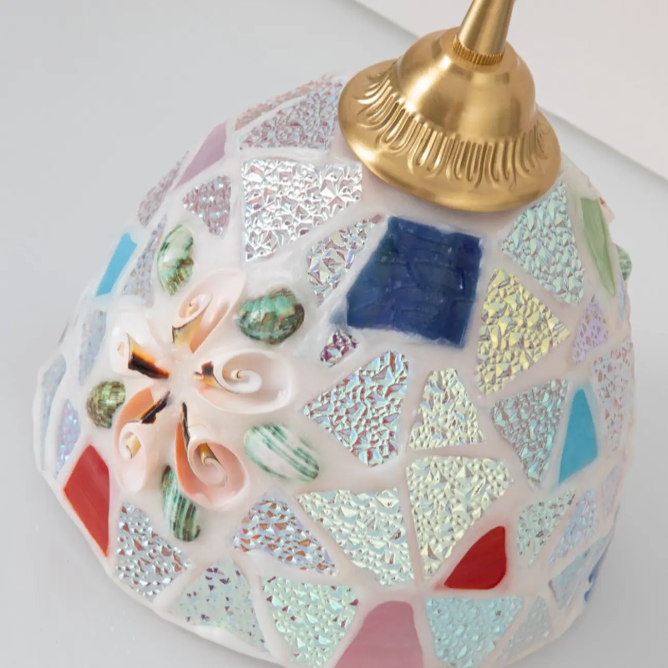 Colorful Glass Pendant Light with Adjustable Cord Image - 11 | homeyfad