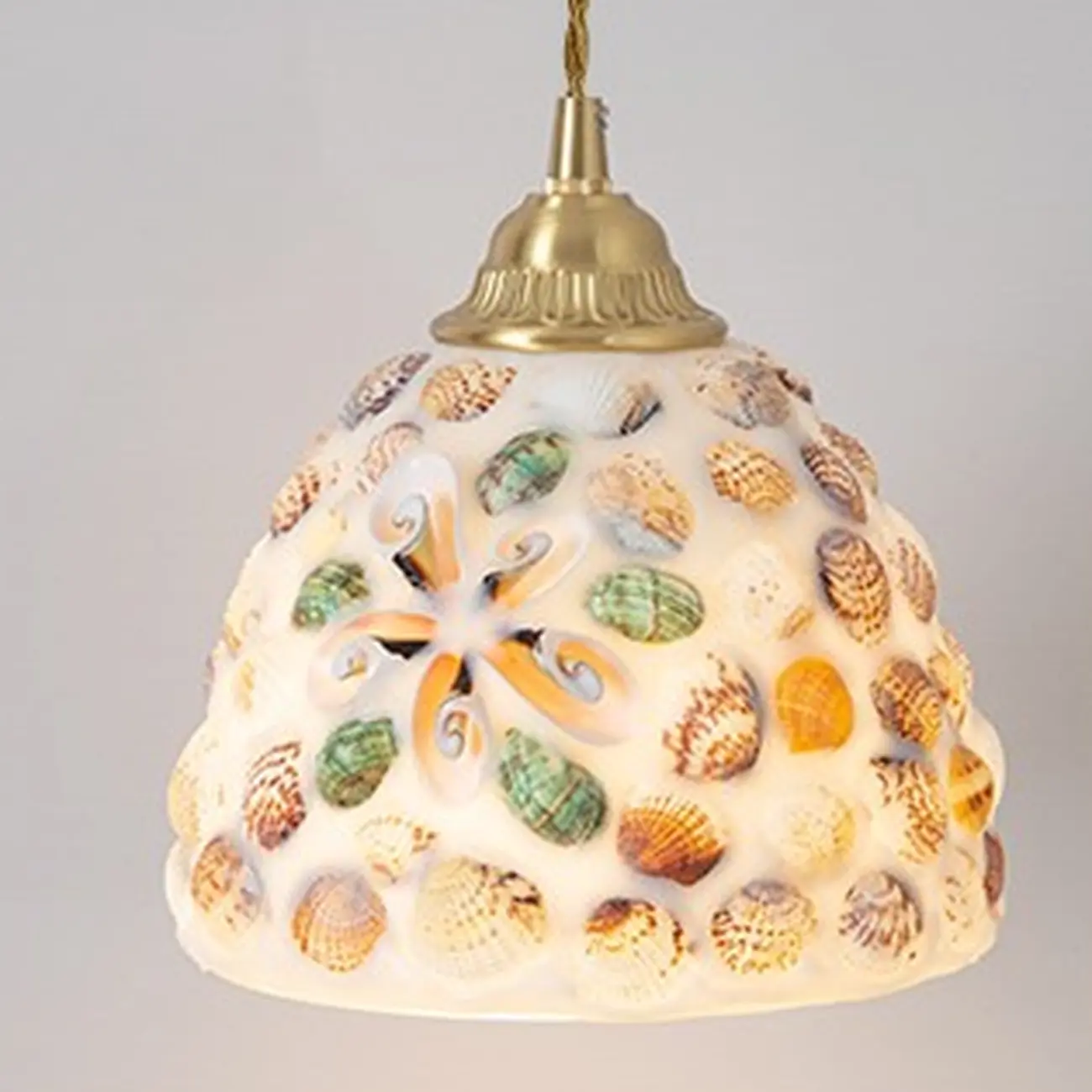 Colorful Glass Pendant Light with Adjustable Cord Image - 12 | homeyfad