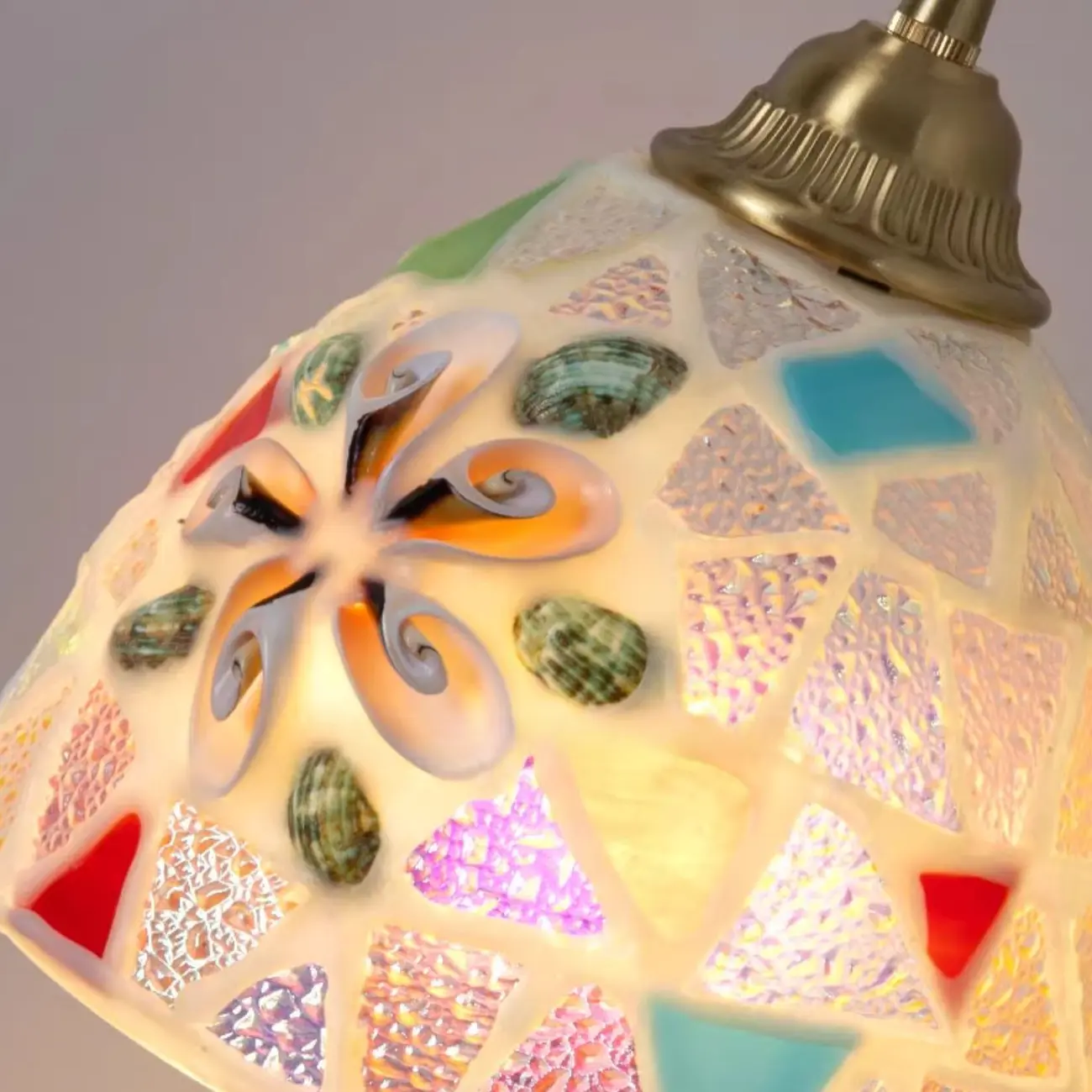 Colorful Glass Pendant Light with Adjustable Cord Image - 13 | homeyfad