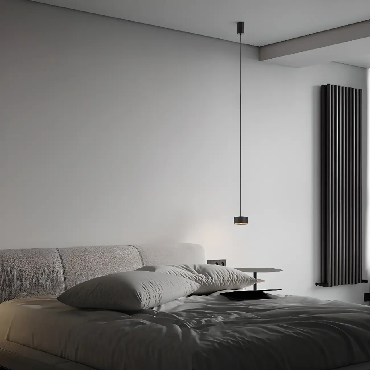 Modern LED Pendant Light with Adjustable Glass Shade Image - 2