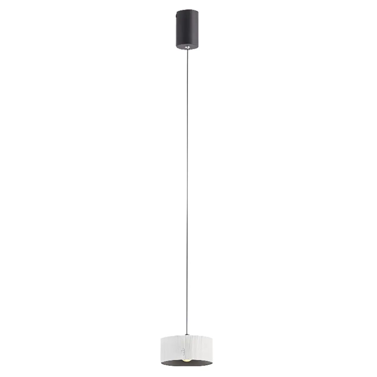 Modern LED Pendant Light with Adjustable Glass Shade Image - 9
