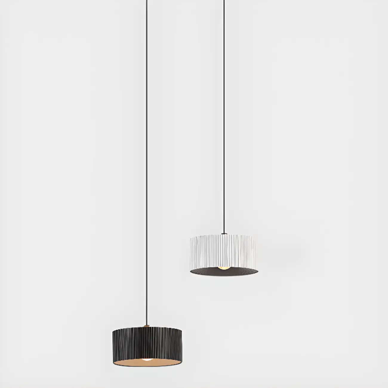 Modern LED Pendant Light with Adjustable Glass Shade Image - 12 | homeyfad