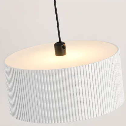 Modern LED Pendant Light with Adjustable Glass Shade Image - 17