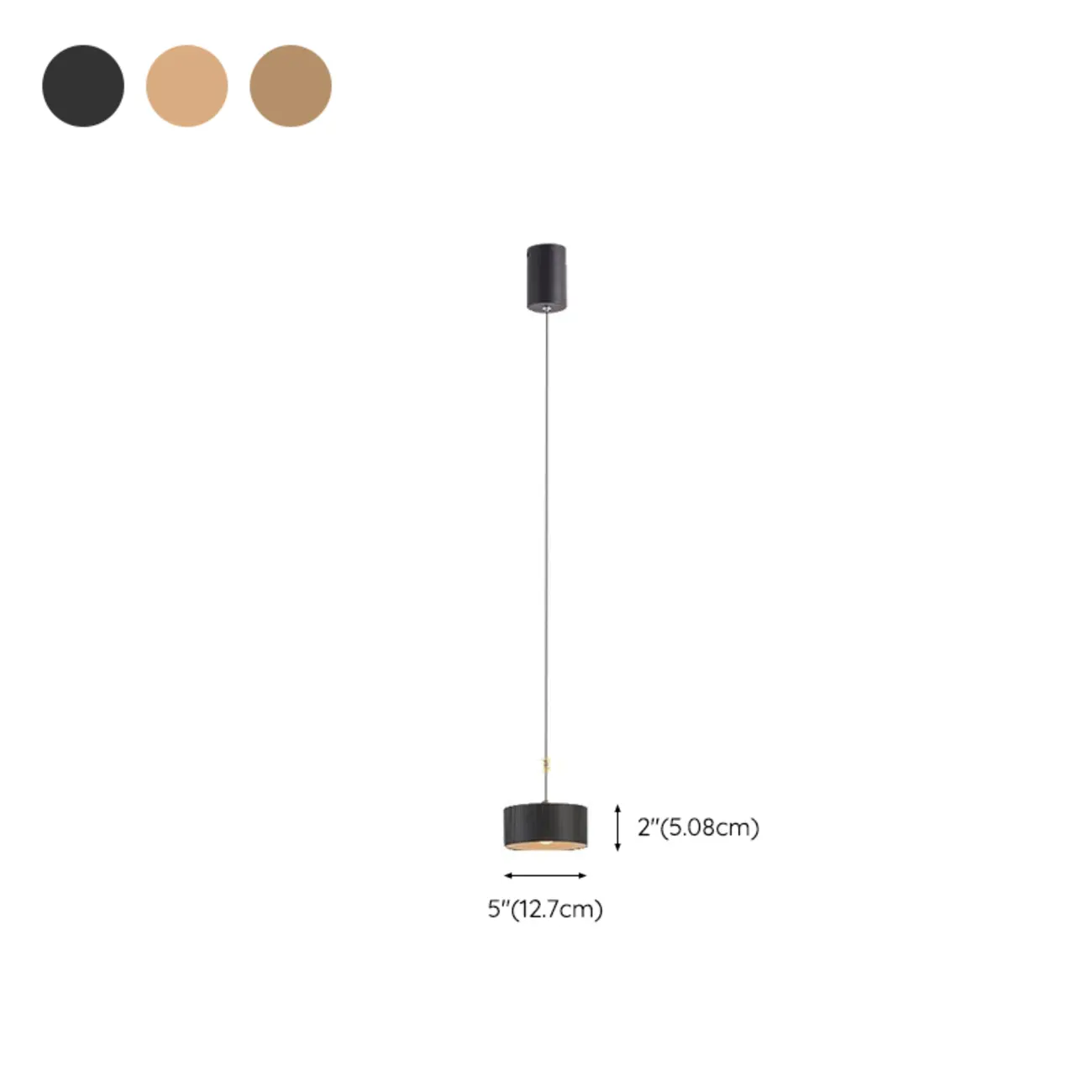 Modern LED Pendant Light with Adjustable Glass Shade #size | homeyfad