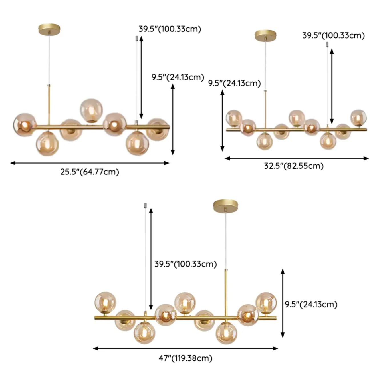 Modern Glass Globe Pendant Light for Kitchen Island | homeyfad