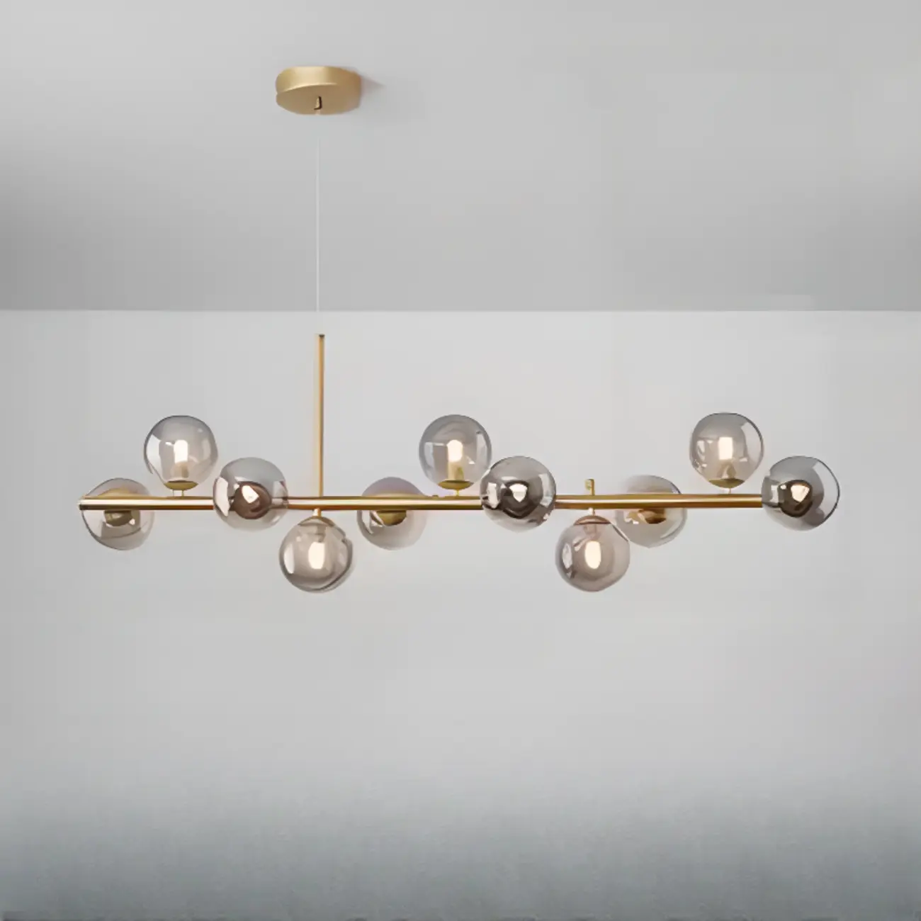 Modern Glass Globe Pendant Light for Kitchen Island | homeyfad