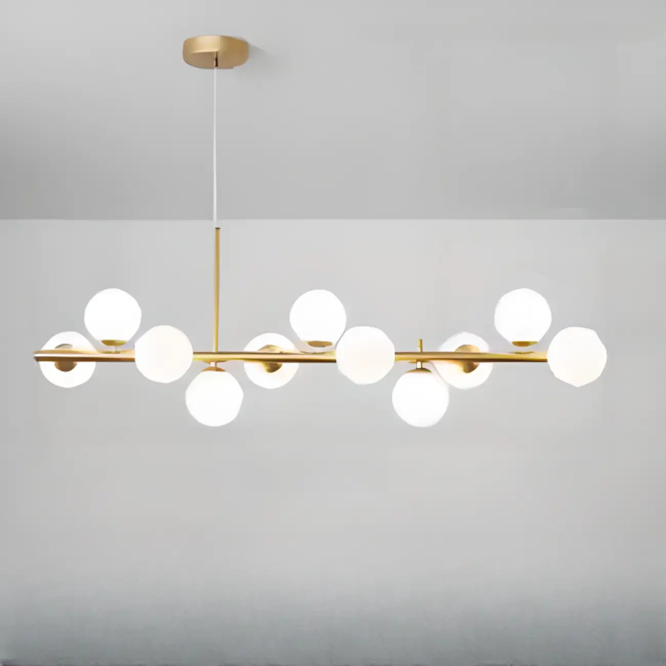 Modern Glass Globe Pendant Light for Kitchen Island | homeyfad