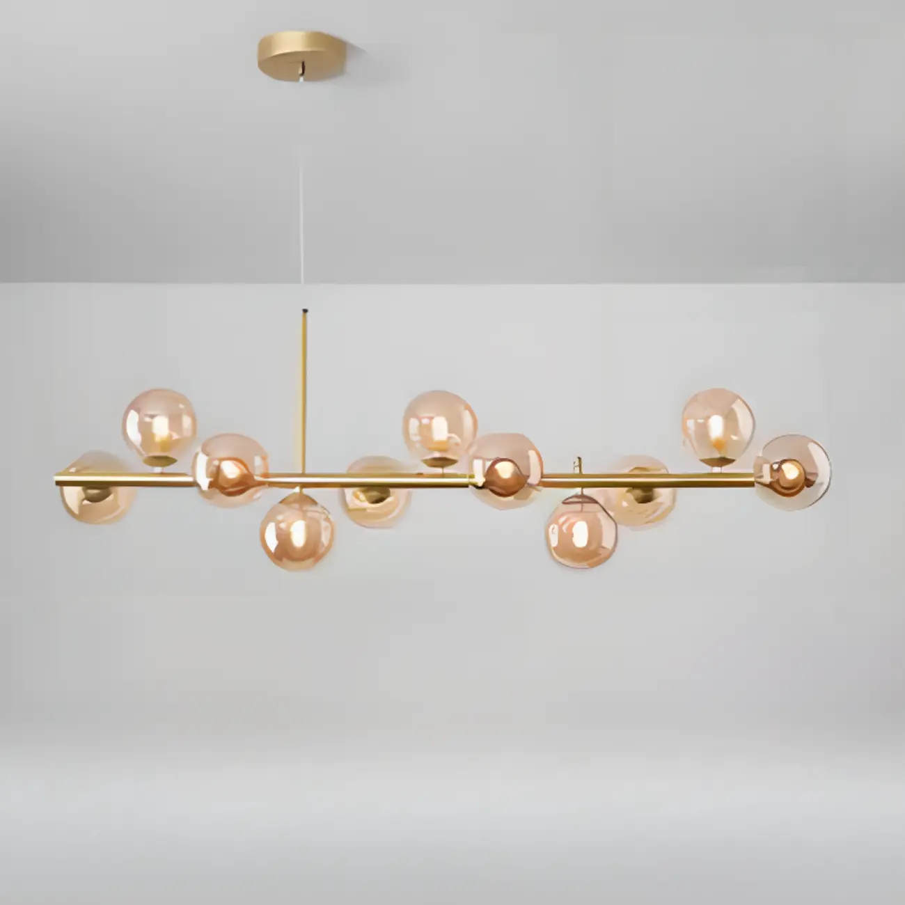 Modern Glass Globe Pendant Light for Kitchen Island | homeyfad