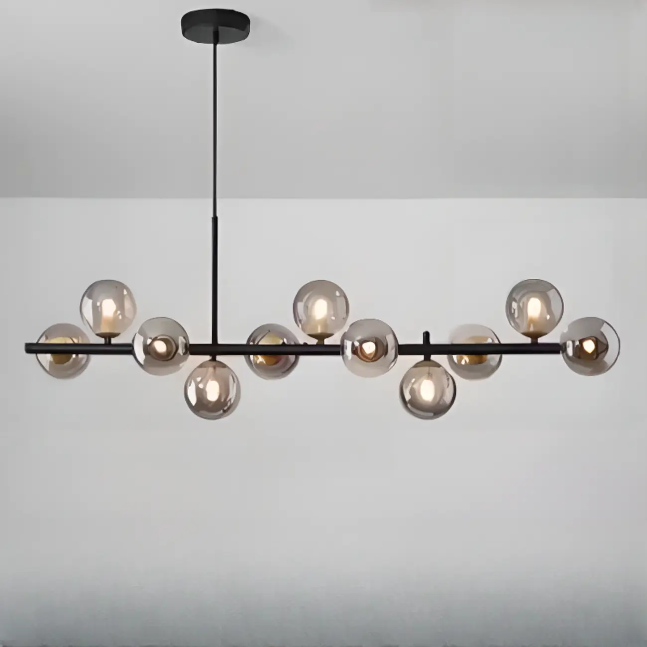 Modern Glass Globe Pendant Light for Kitchen Island | homeyfad