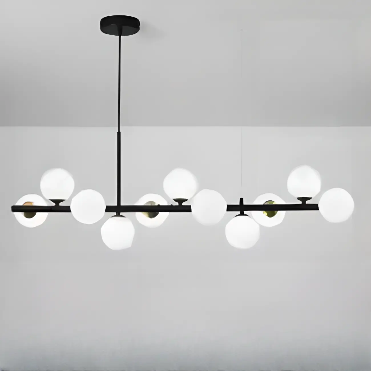 Modern Glass Globe Pendant Light for Kitchen Island | homeyfad