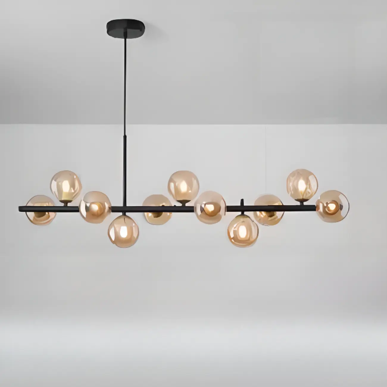 Modern Glass Globe Pendant Light for Kitchen Island | homeyfad