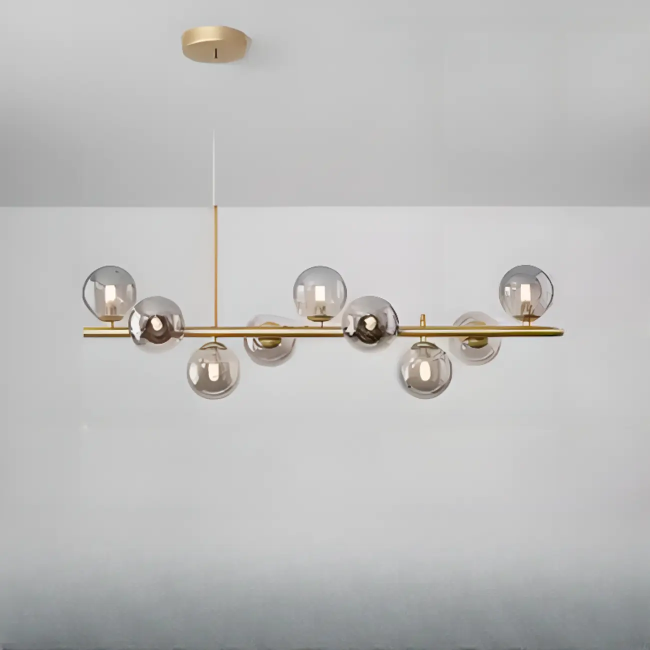 Modern Glass Globe Pendant Light for Kitchen Island | homeyfad
