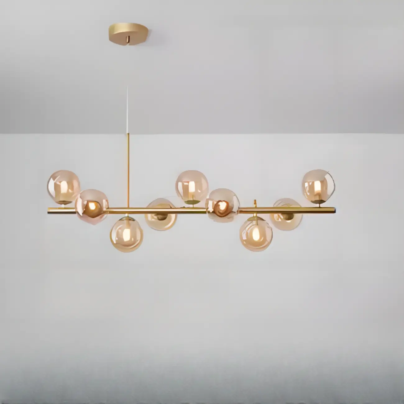 Modern Glass Globe Pendant Light for Kitchen Island | homeyfad