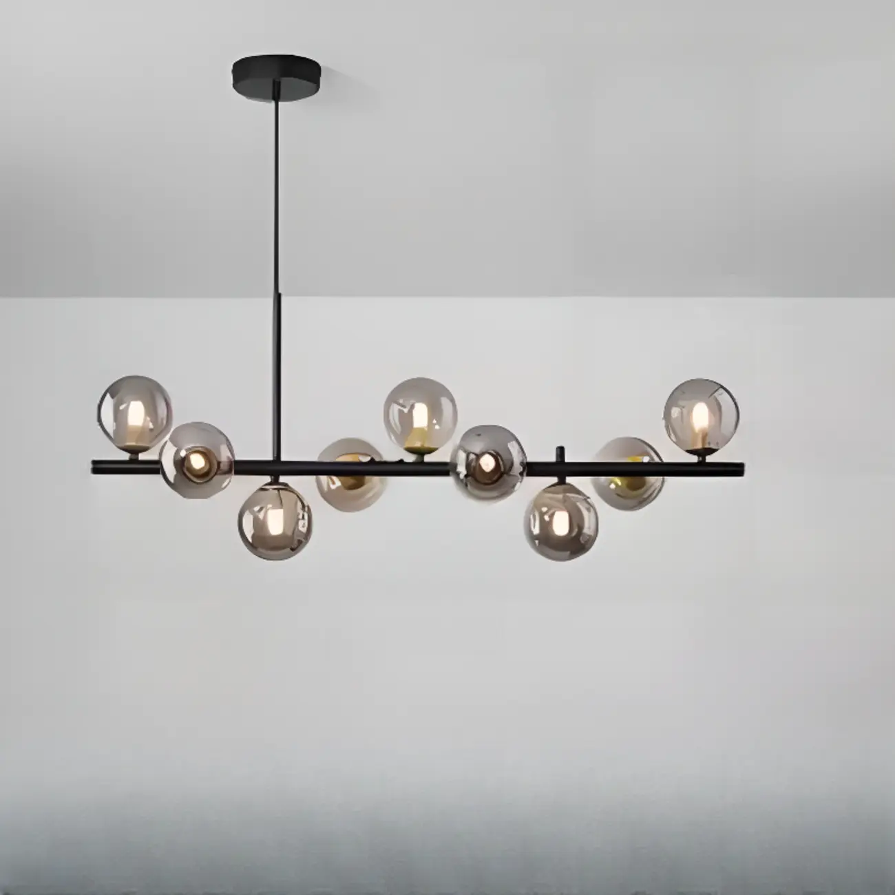 Modern Glass Globe Pendant Light for Kitchen Island | homeyfad