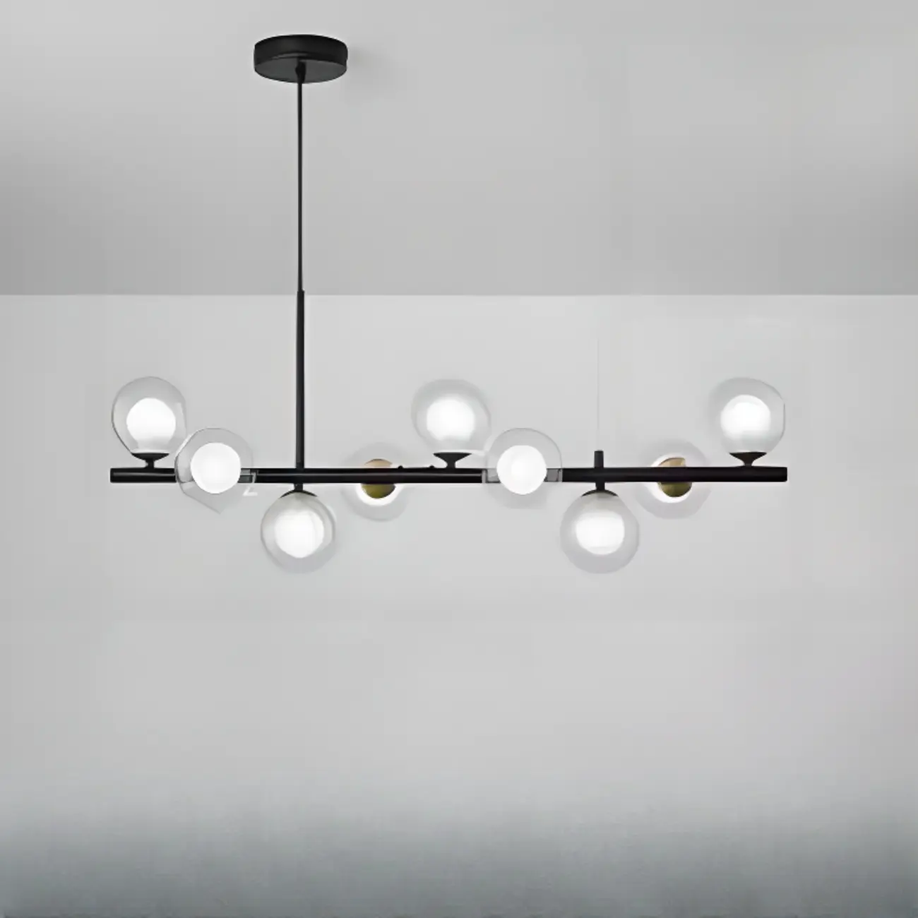 Modern Glass Globe Pendant Light for Kitchen Island | homeyfad