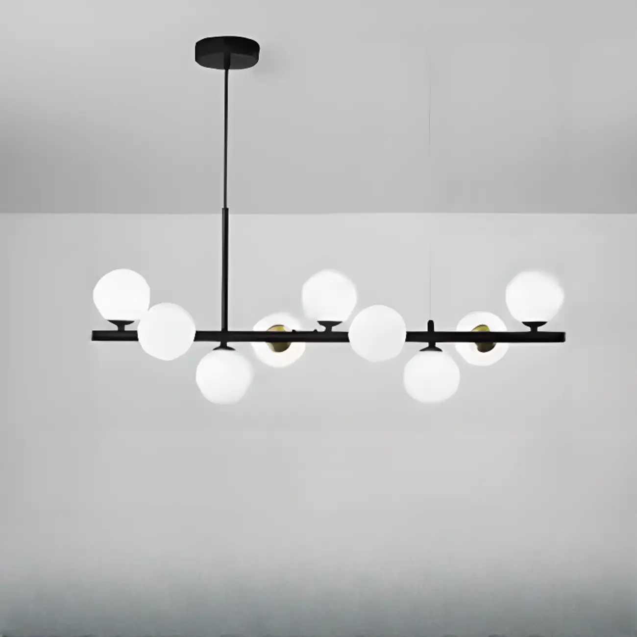 Modern Glass Globe Pendant Light for Kitchen Island | homeyfad