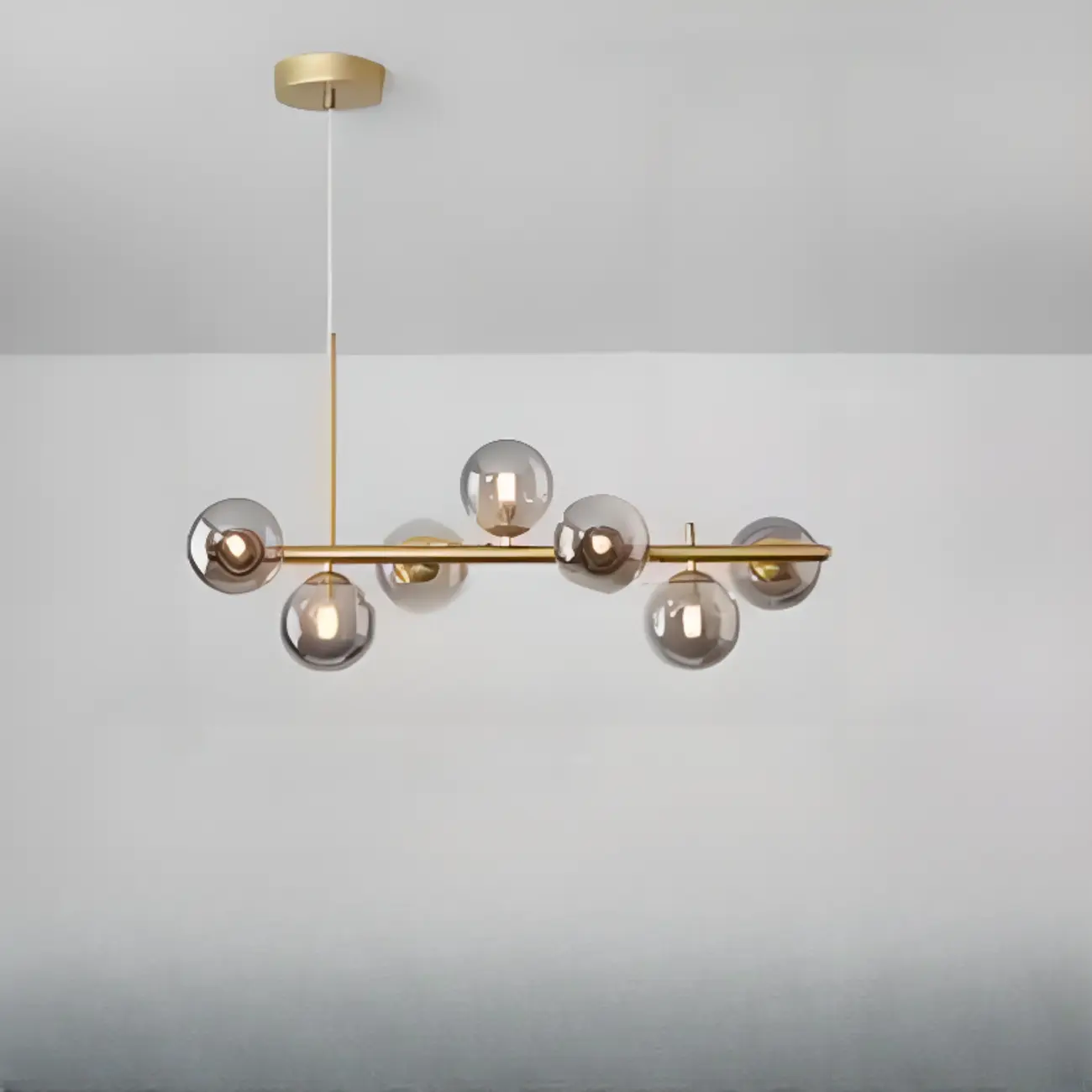 Modern Glass Globe Pendant Light for Kitchen Island | homeyfad