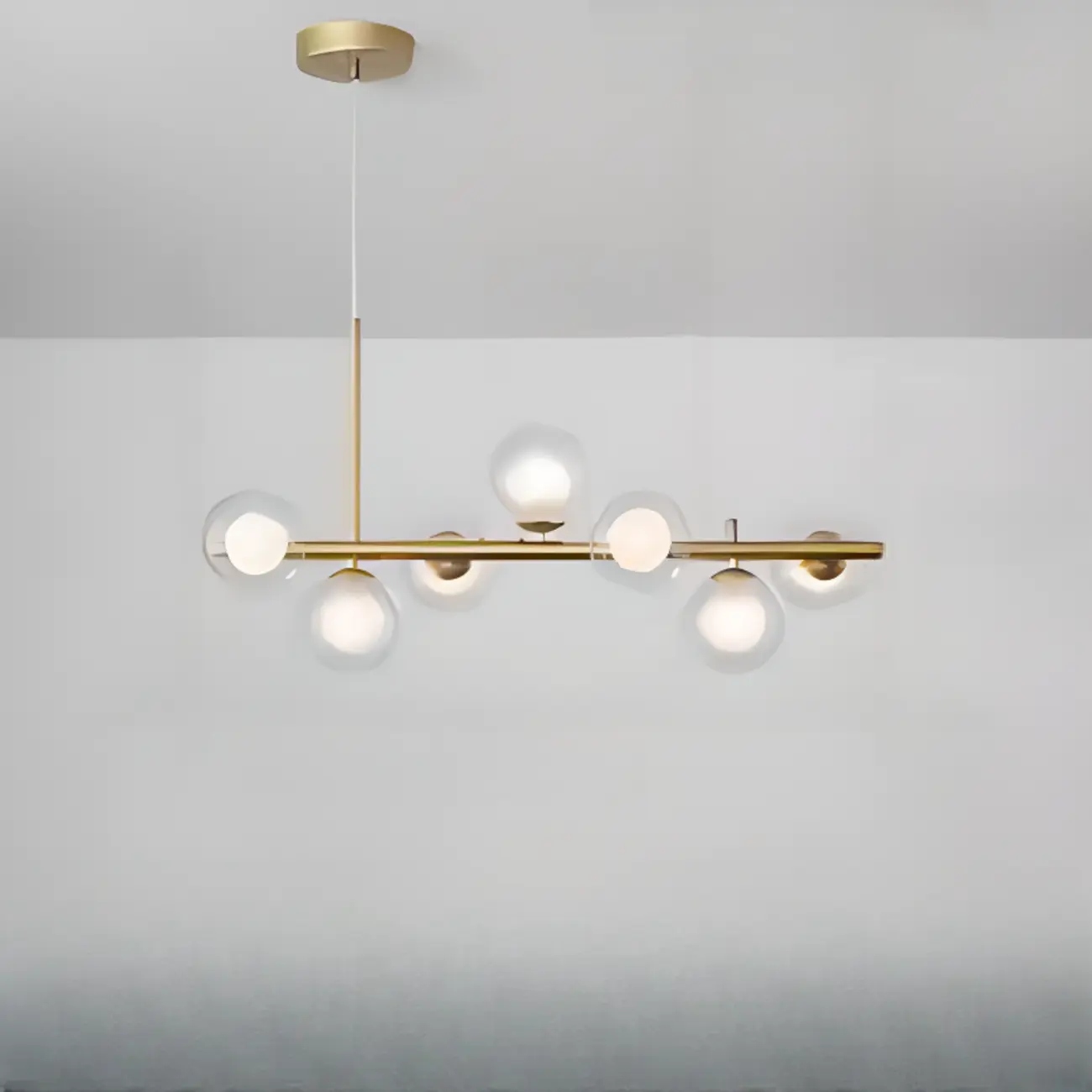 Modern Glass Globe Pendant Light for Kitchen Island | homeyfad