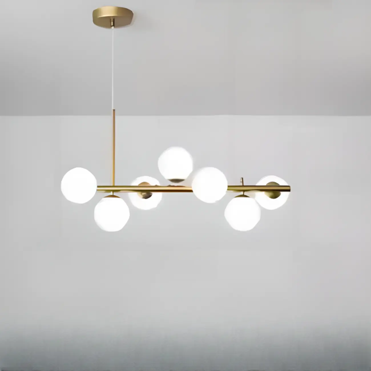 Modern Glass Globe Pendant Light for Kitchen Island | homeyfad