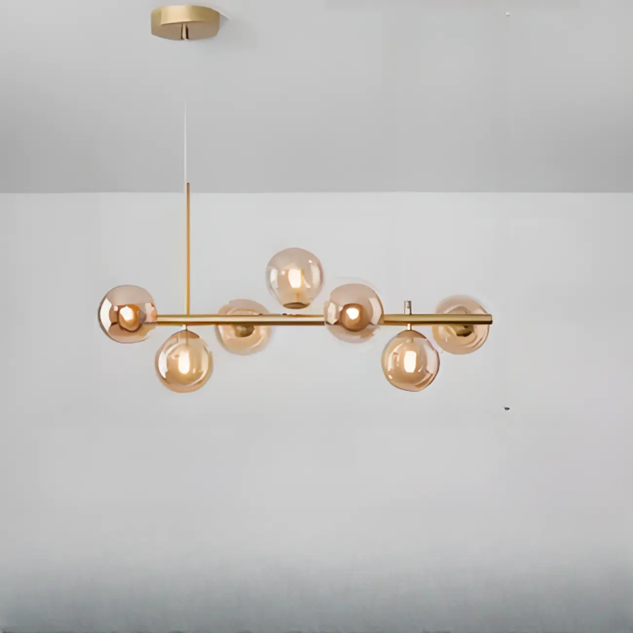 Modern Glass Globe Pendant Light for Kitchen Island | homeyfad