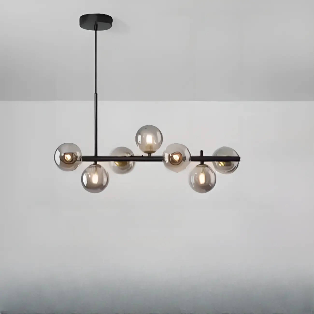Modern Glass Globe Pendant Light for Kitchen Island | homeyfad