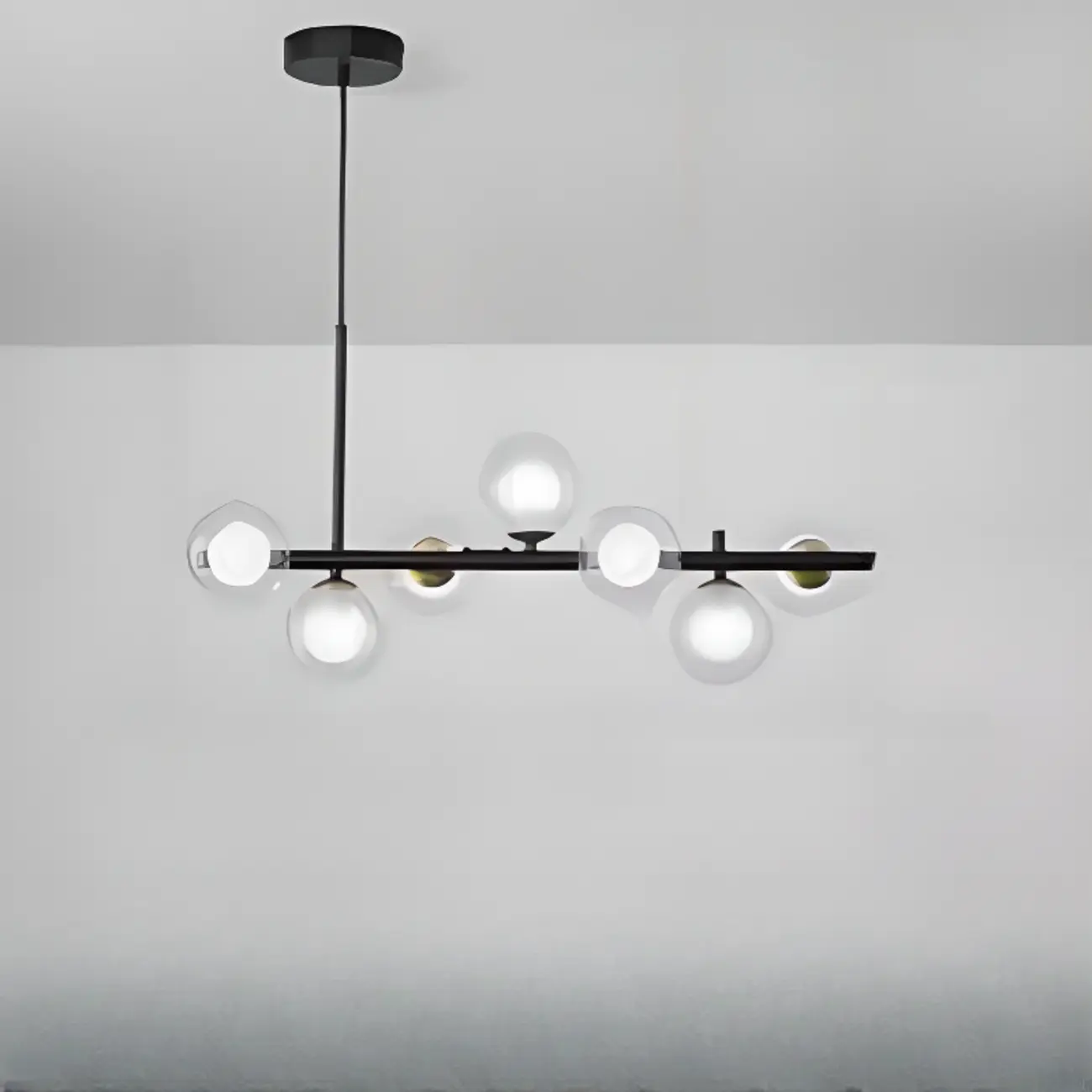 Modern Glass Globe Pendant Light for Kitchen Island | homeyfad