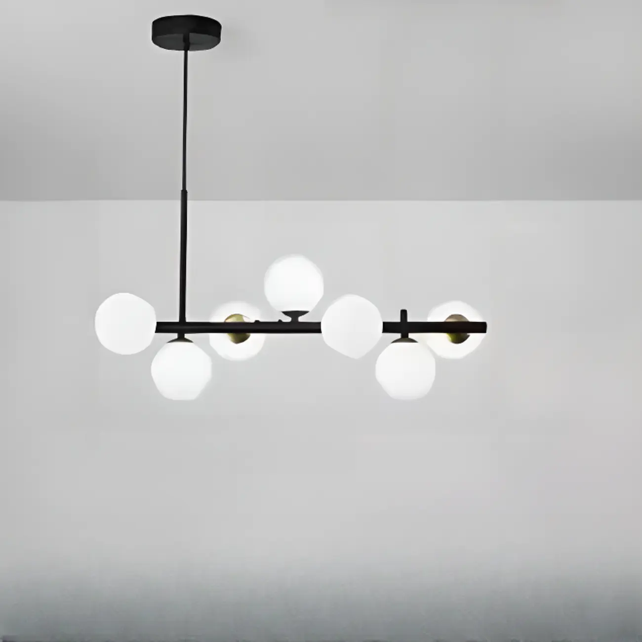 Modern Glass Globe Pendant Light for Kitchen Island | homeyfad