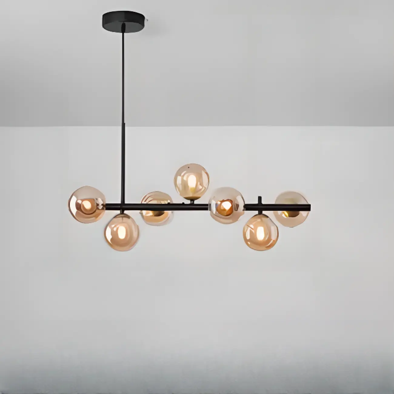 Modern Glass Globe Pendant Light for Kitchen Island | homeyfad