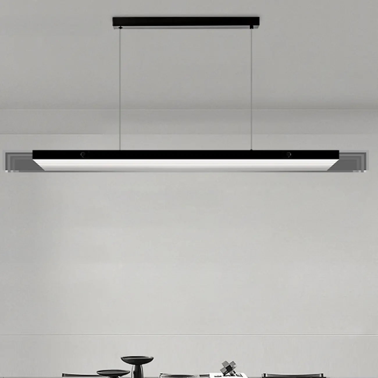 Modern Glass and Metal LED Pendant Light for Kitchen Island | homeyfad