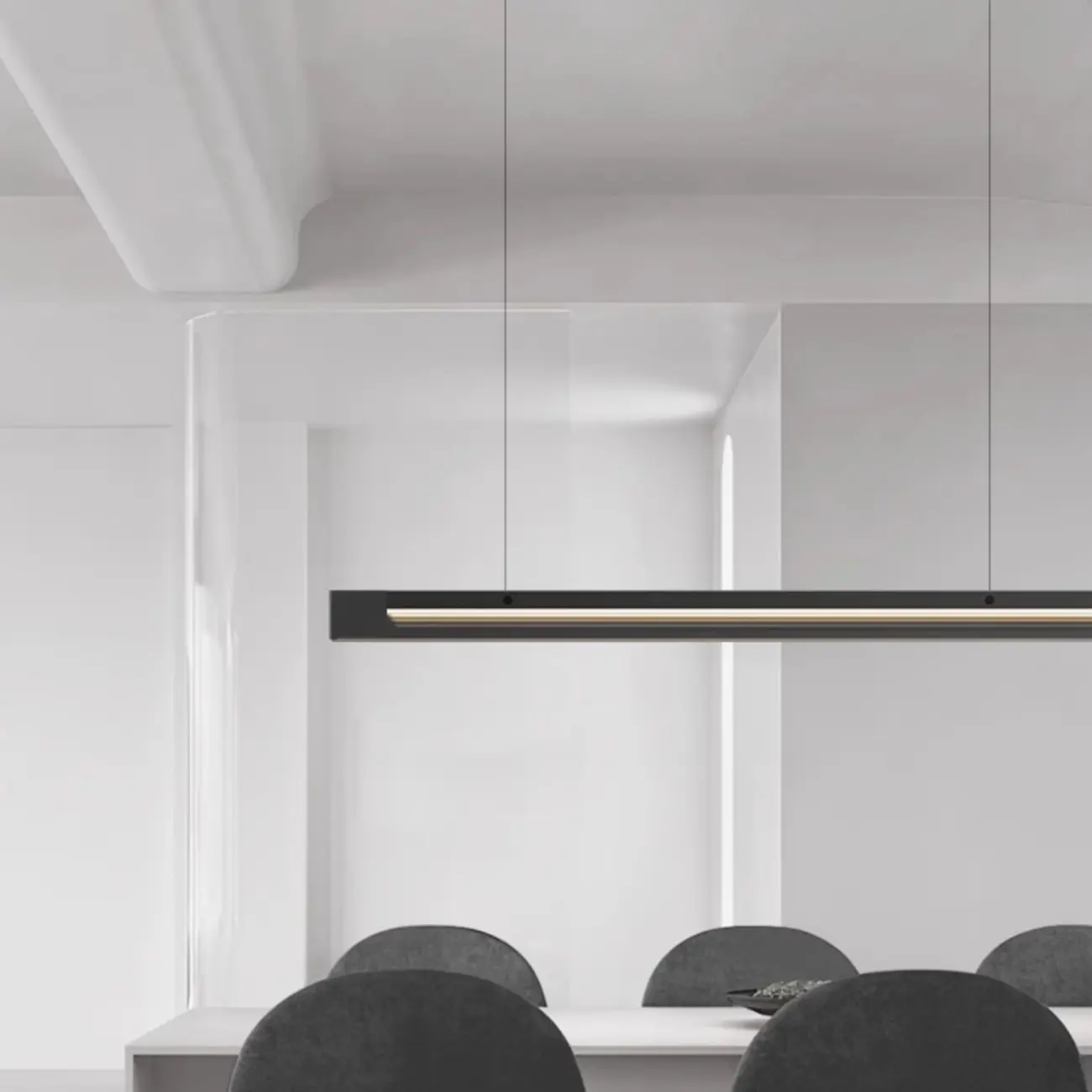 Modern Glass and Metal LED Pendant Light for Kitchen Island | homeyfad