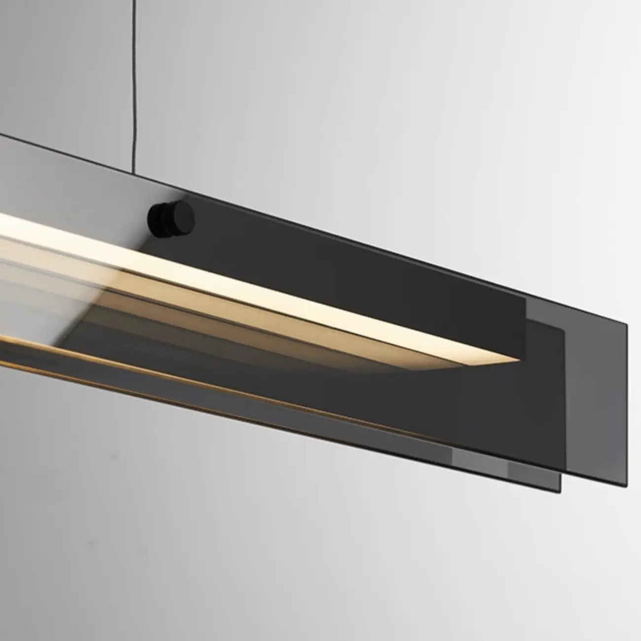 Modern Glass and Metal LED Pendant Light for Kitchen Island | homeyfad