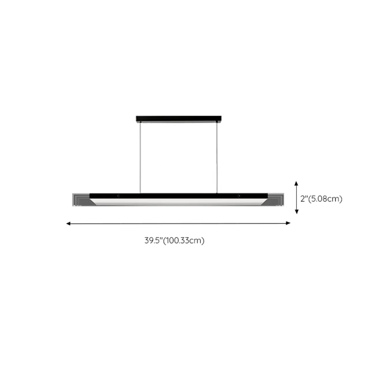 Modern Glass and Metal LED Pendant Light for Kitchen Island | homeyfad