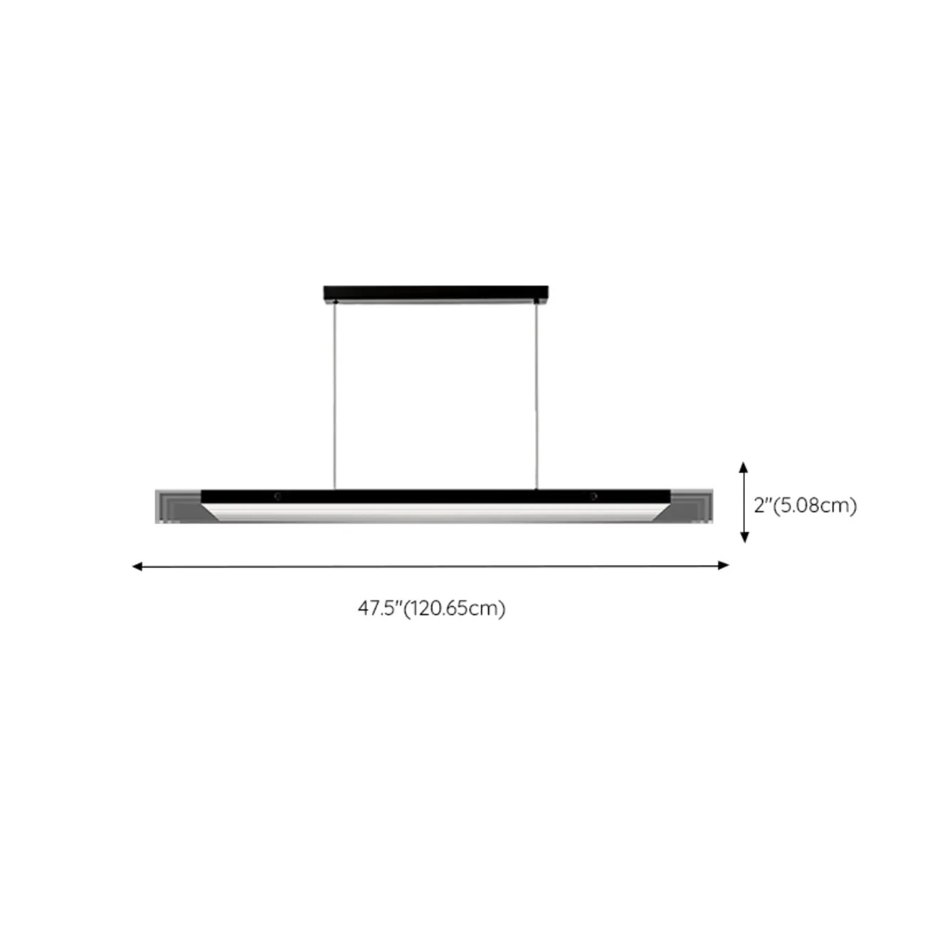 Modern Glass and Metal LED Pendant Light for Kitchen Island | homeyfad