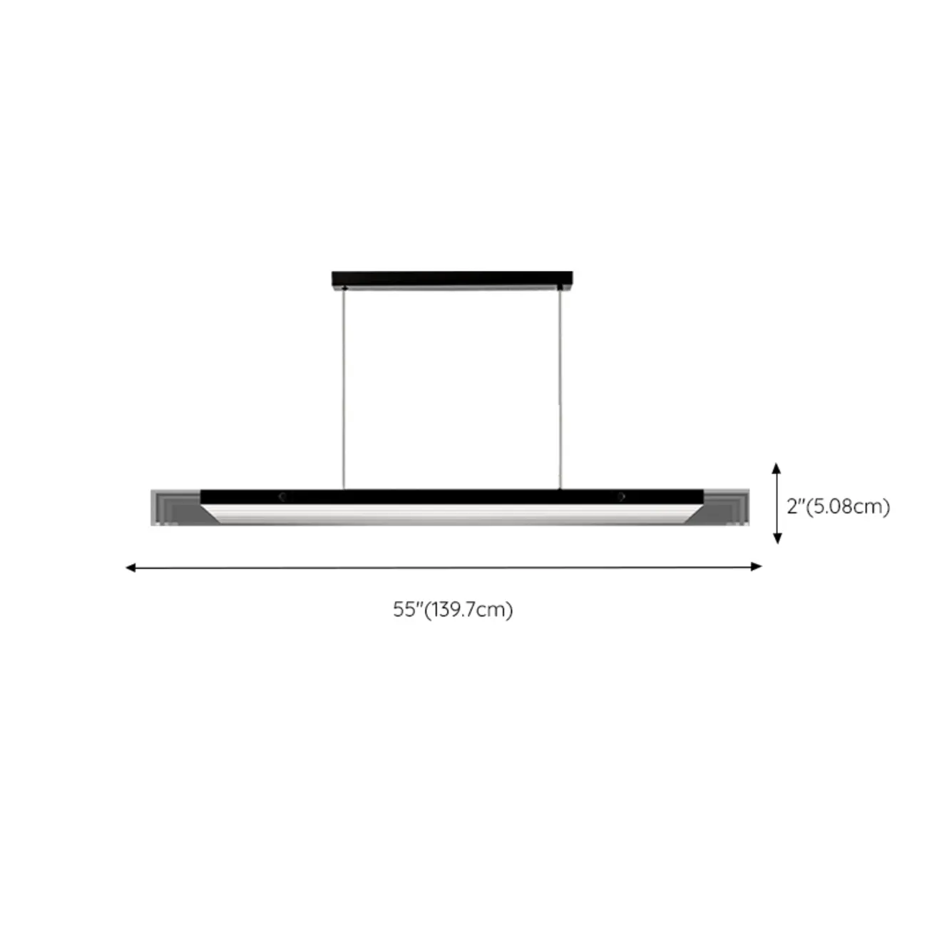 Modern Glass and Metal LED Pendant Light for Kitchen Island | homeyfad