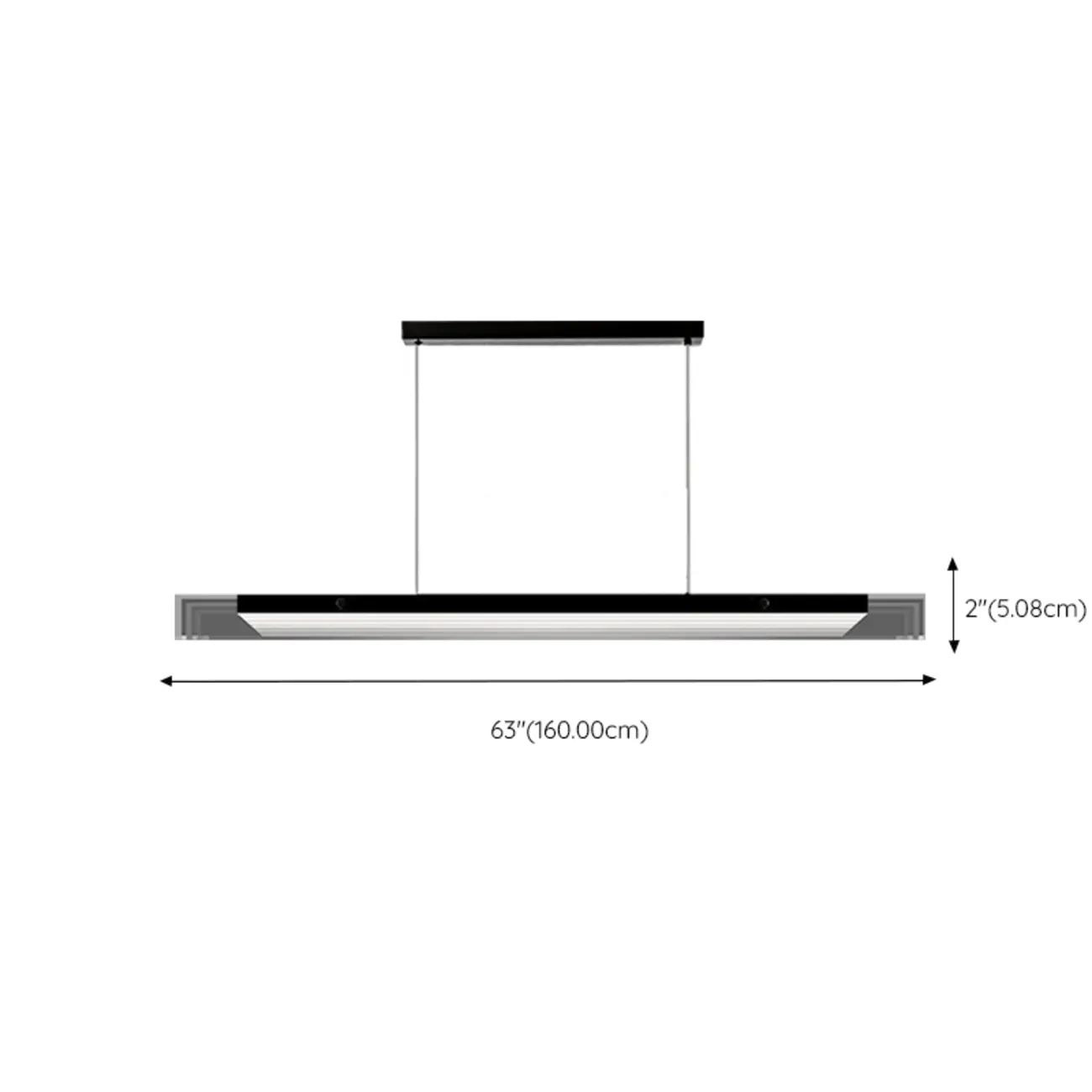 Modern Glass and Metal LED Pendant Light for Kitchen Island | homeyfad