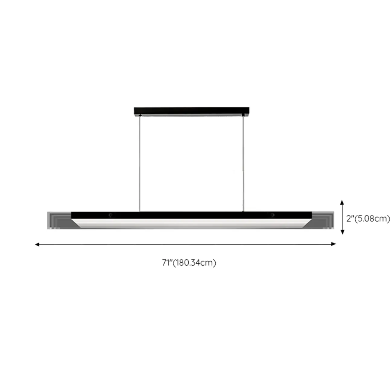 Modern Glass and Metal LED Pendant Light for Kitchen Island | homeyfad