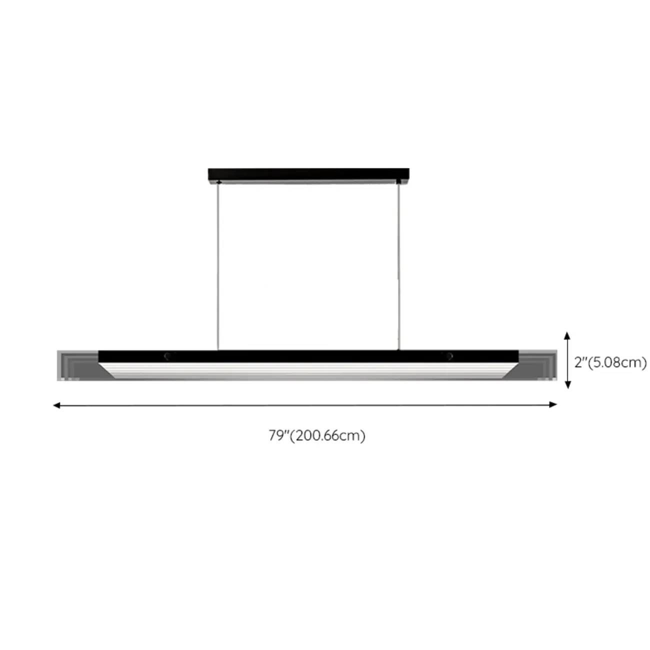 Modern Glass and Metal LED Pendant Light for Kitchen Island | homeyfad