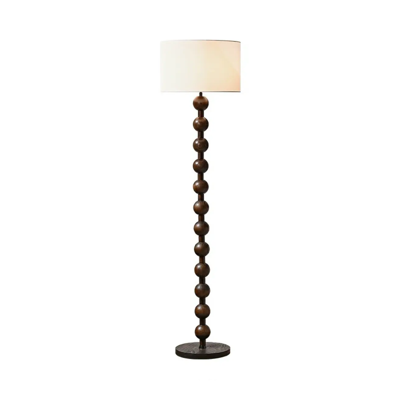 Modern Wooden Floor Lamp Plug-In for Living Room Image - 5 | homeyfad