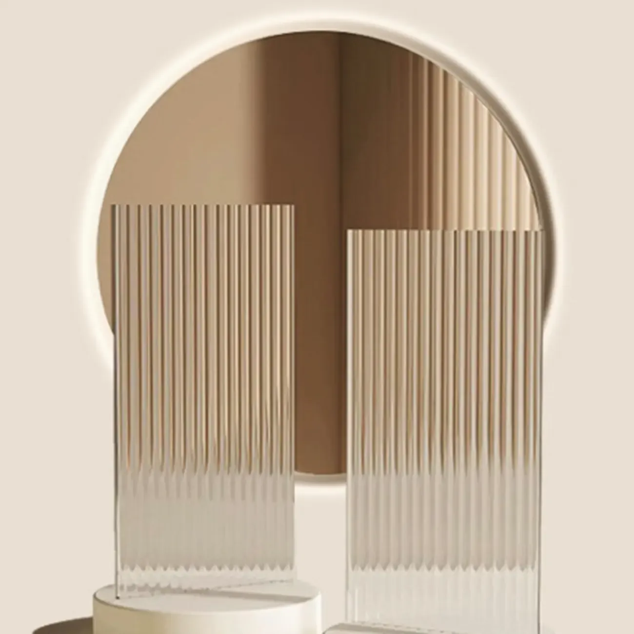 Classic 6-Tier Premium Wood Glass Door Wide Bookcase Image - 5