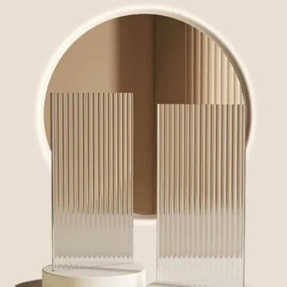 Classic 6-Tier Premium Wood Glass Door Wide Bookcase Image - 5