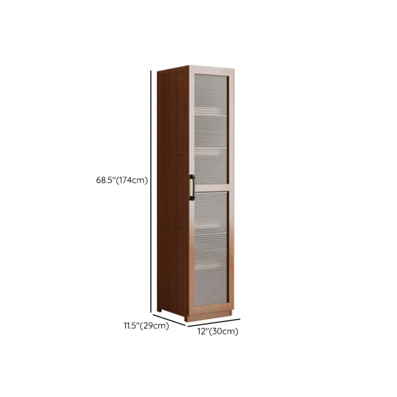 Classic 6-Tier Premium Wood Glass Door Wide Bookcase Image - 27 | homeyfad