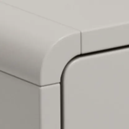 Drop-Front Beige Wood Entryway Shoe Cabinet with 2-Drawer Image - 10