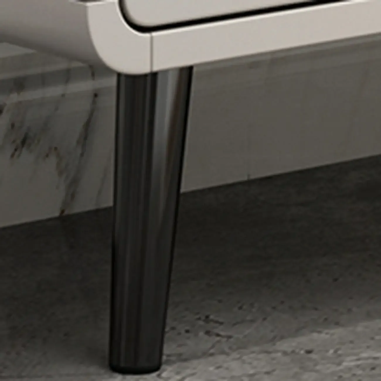 Drop-Front Beige Wood Entryway Shoe Cabinet with 2-Drawer Image - 14