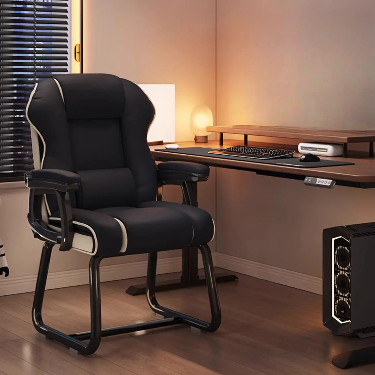 Yellow High-Back Leather Ergonomic Executive Chair  Image - 11 | homeyfad