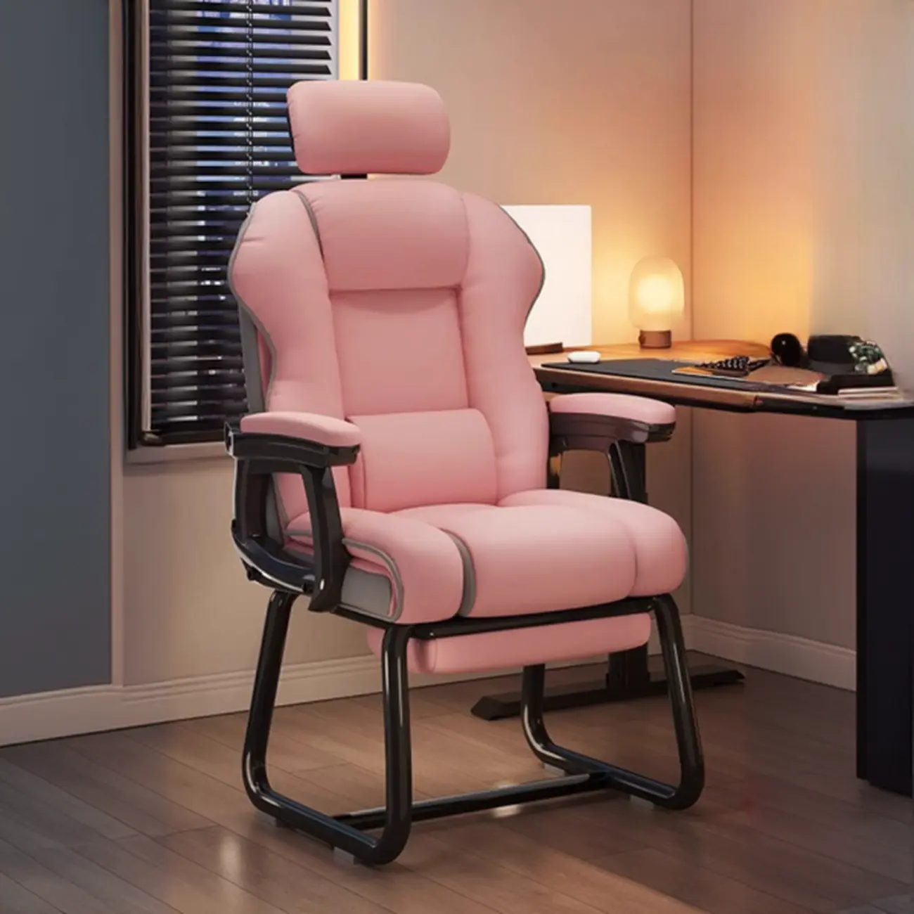 Yellow High-Back Leather Ergonomic Executive Chair  Image - 18 | homeyfad