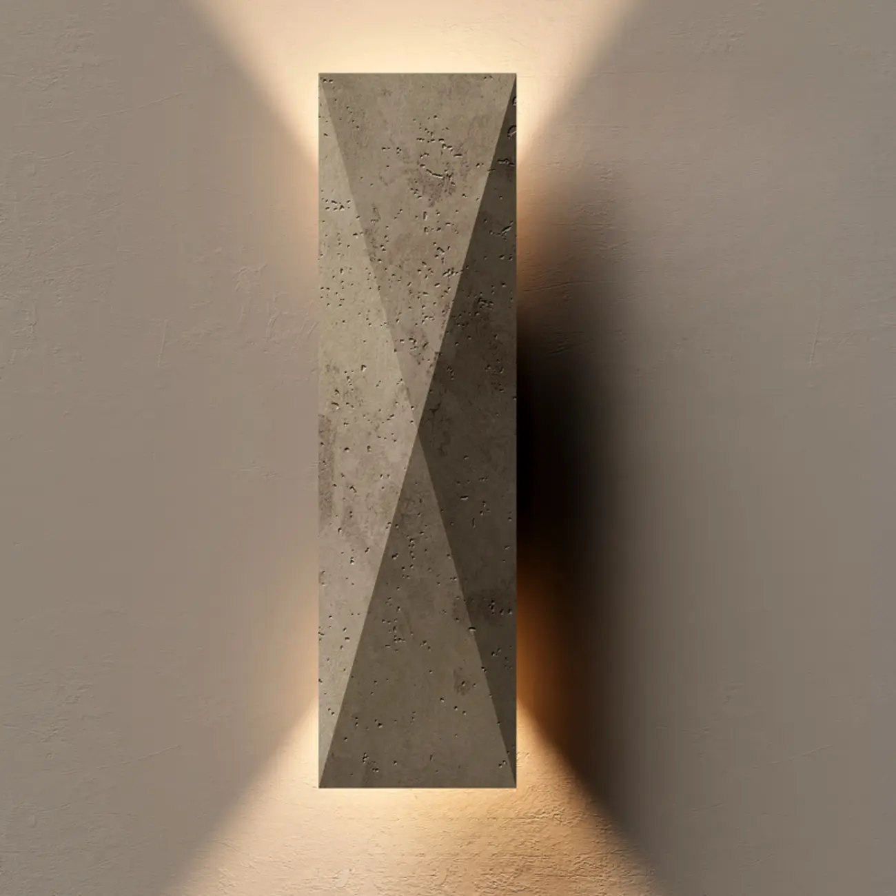 Modern Gray Rectangle 2-Light Wall Sconce Outdoor LED Lamp Image - 2 | homeyfad